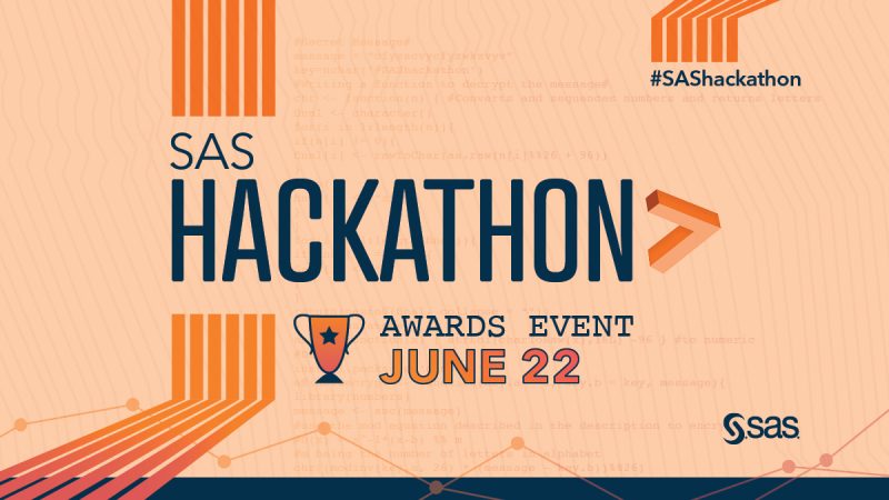 We won the 2022 SAS Hackathon!